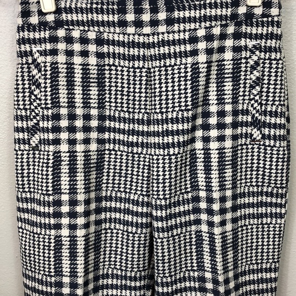 Hugo Boss Ankle Pant Flat Front Plaid 6 - Picture 3 of 8